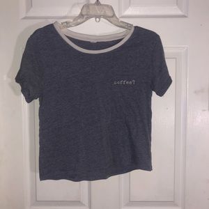 gray “coffee” tee